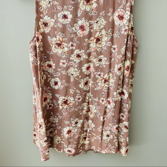 Gypsies & Moondust Floral Blush Pink Tank Top Pink Sz Medium - Picture 3 of 10